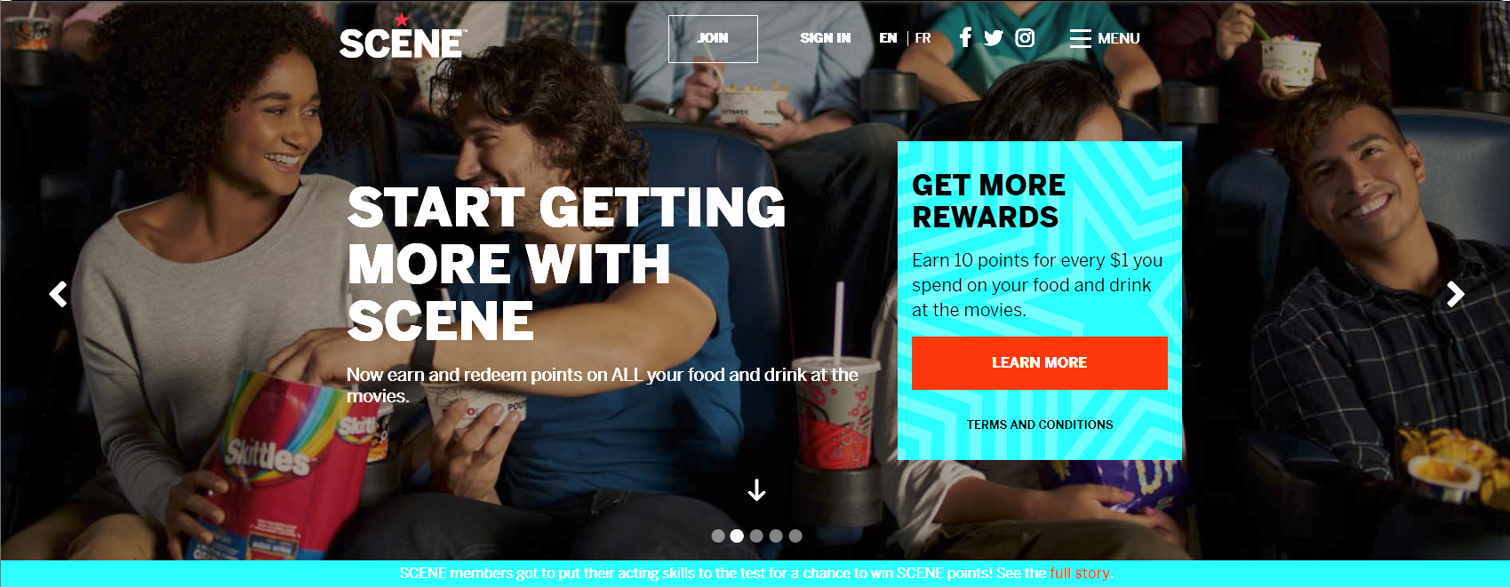 SCENE Website Screenshot 1